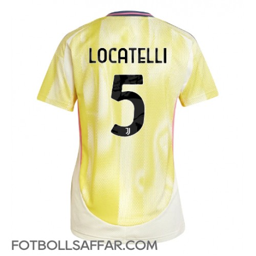 Juventus Manuel Locatelli #5 Bortatröja Dam 2024-25 Kortärmad